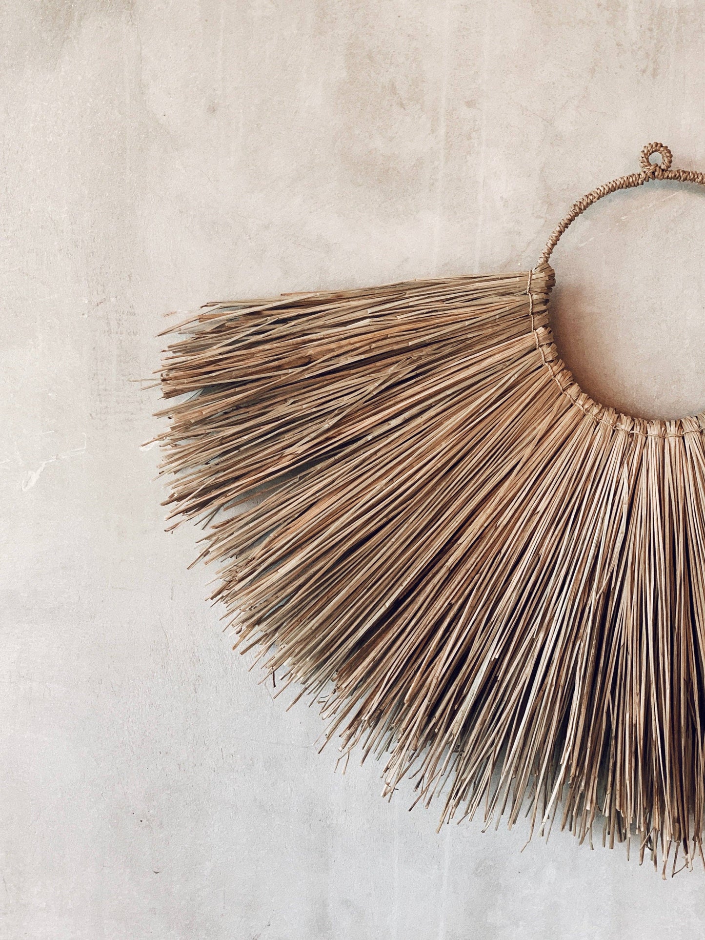 Balinese Jingga Allang – Bohemian Grass Wall Decoration - Small