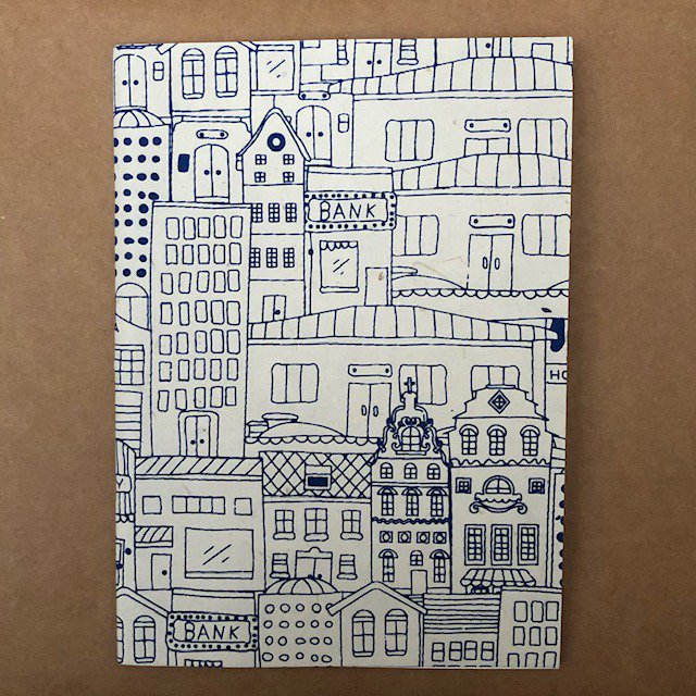 Sustainable A5 notebook – Dutch Blue Houses
