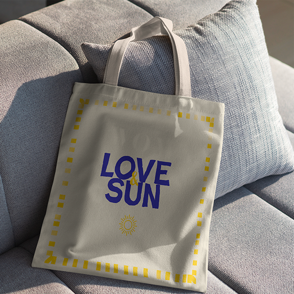 Totebag “Love&Sun” - 100% katoen